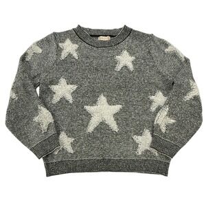Altar'd State Black White Star Knit Sweater Top Women's S/M Cotton Acrylic 310
